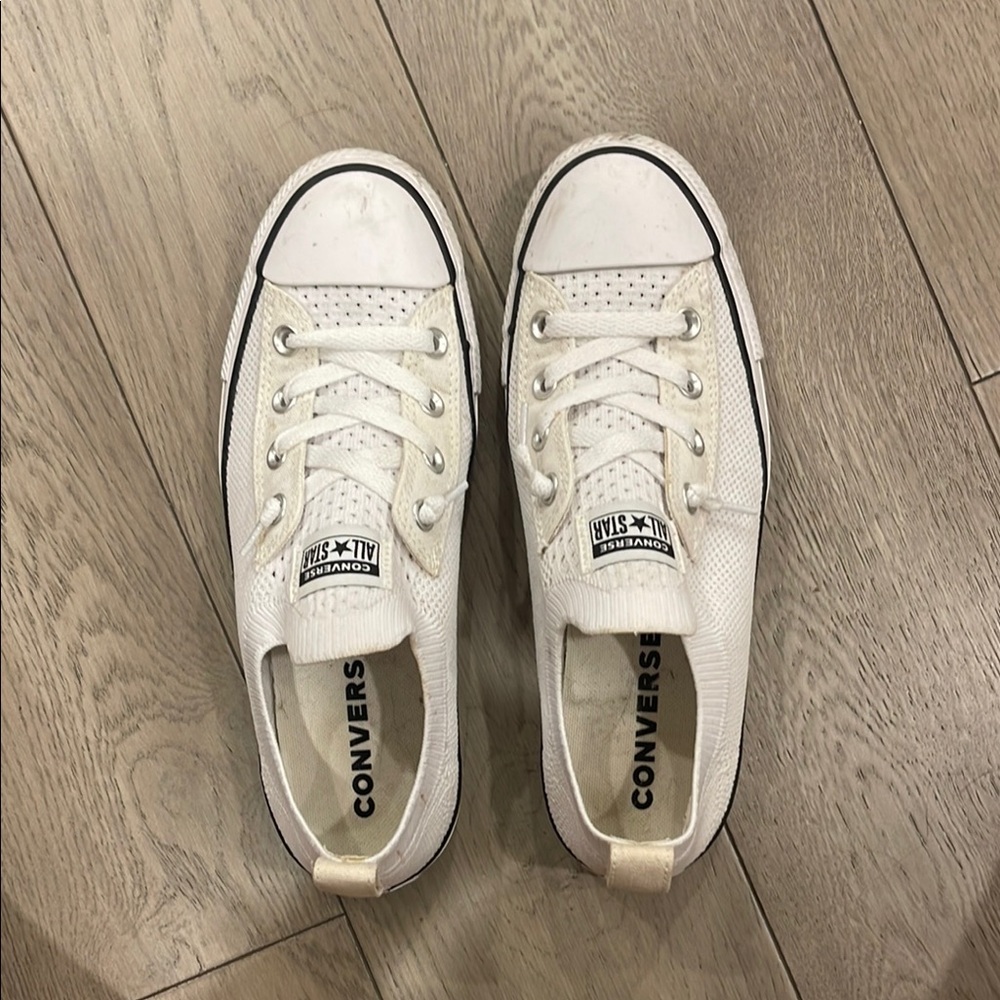Stretchy knit Converse All Star White Sneakers